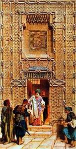 Arab or Arabic people and life. Orientalism oil paintings  313